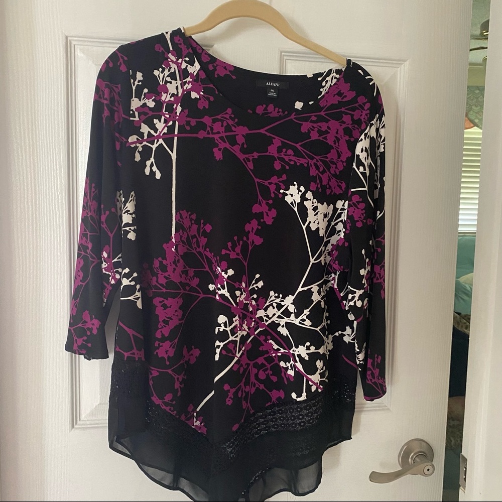 Alfani Womens Petite size xl dress top excellent condition